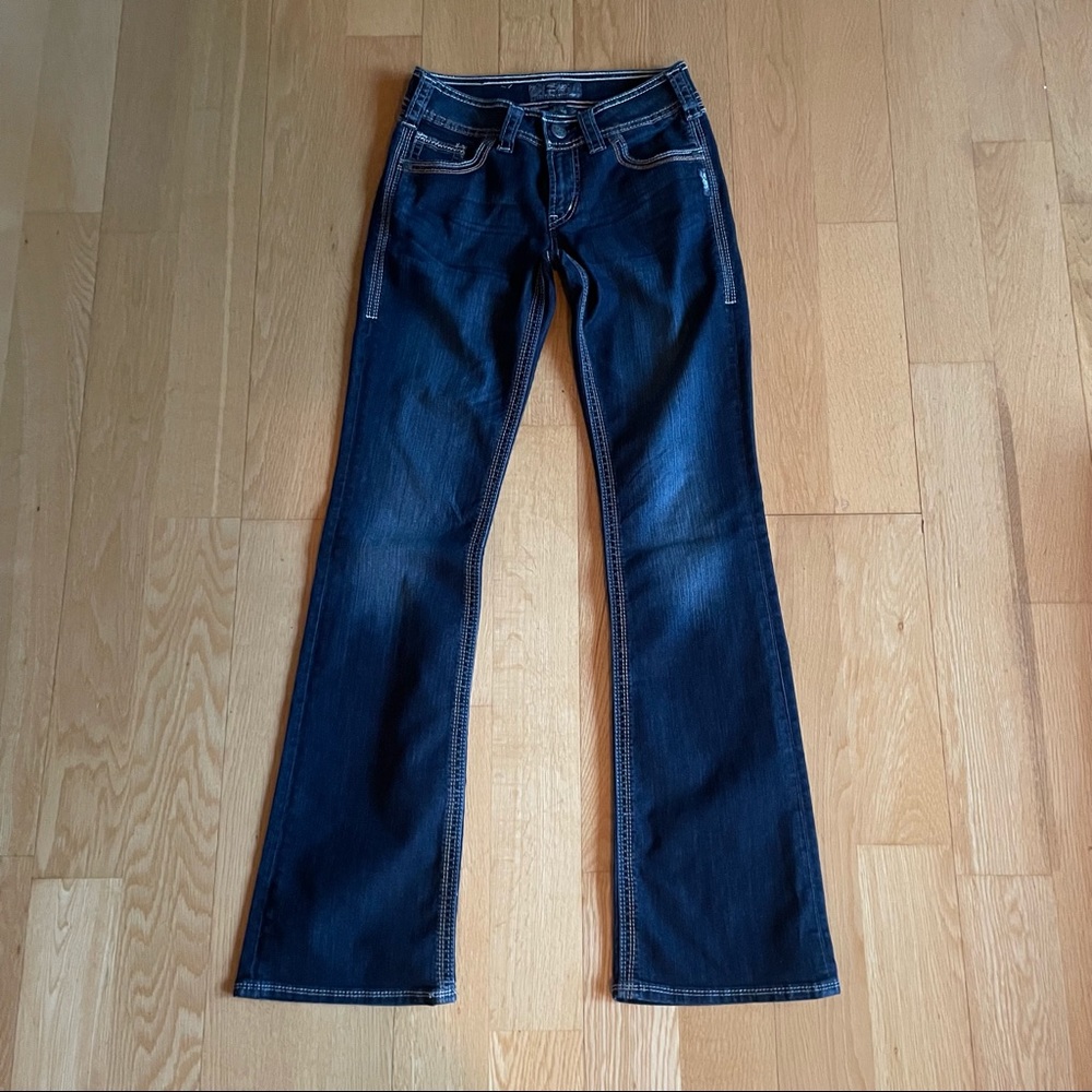 Silver Jeans dark blue boot cut denim jeans size W27 L34